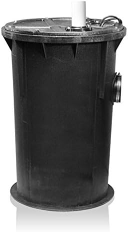 Blue Angel Pumps 08888-BLU1 18" x 30" Poly-Structural Foam Basin with Anti-Flotation Rim, 2"/2" Lid, 4" Snap-In Hub and Pipe Clamp