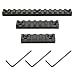 UBOO Keymod Lightweight Picatinny Rail Sections, pack of 3 (5-slot,7-slot,13-slot) Handguard Weaver Rail System with 3 Allen Wrench & Solid-Style for Rail Mount Accessories