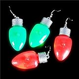 Flashing Holiday Bulb Earrings