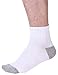 6 Pairs Mens Warm Wool Socks Thick Winter Thermal Stripe Wool Crew Socks (White Socks With White Sole(6 Pairs))