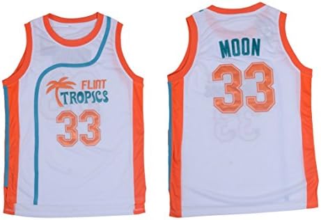 Jackie Moon #33 Flint Tropics Semi Pro Movie Retro Throwback Basketball Jersey Embroidery S-XXL