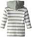 L'ovedbaby Unisex-Baby Newborn Organic Hoodie, Seafoam Stripe, 18/24 Months