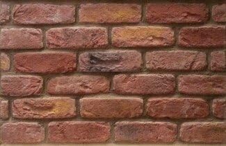 Rustic Red Antique Blend Cast Brick Slips - Rustic Red- Wall Cladding - 36m² per crate (72 Boxes)