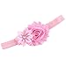 10pcs Baby Girl Elastic Multicolor Flower Headband Rhinestone Hair Band