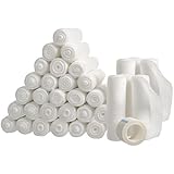 36 Gauze Bandage Rolls with Medical Tape, Rolled Gauze Stretch Bandage, 4&rdquo; x 4 Yards Stretched, FDA Approved, Medical Grade Gauze Wrap, Wound Care Supplies for First Aid by California Basics