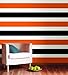Brewster WPS90235 Wall Pops Black Jack Stripe, Single Strip, 6.5-Inch by 16-Foot