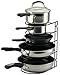 Pan Rack Organizer Holder for Kitchen, Countertop, Cabinet, and Pantry (BlackII)