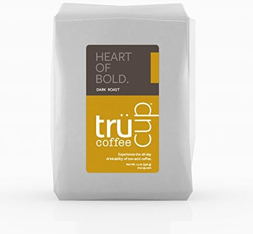 trücup Low Acid Coffee- Heart of Bold Medium Dark Roast- Medium Grind for Drip Coffee Makers 5 lb- Smooth, Vienna- Can Be Gentle on the Stomach