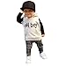 Kshion Infant Baby Girl Boy Clothes Set Fashion Hooded Tops+Pants Outfits (18-24Month)