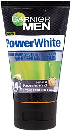 GARNIER MEN FOAM SCRUB POWER WHITE WHITENING 100ML.