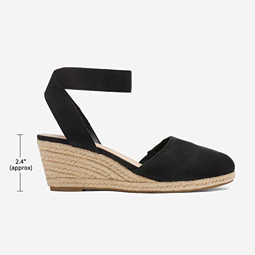 black wedge heel espadrilles