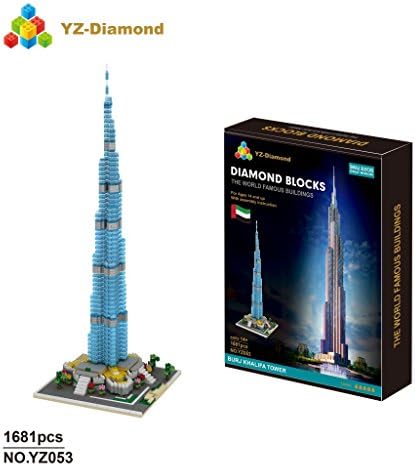 Burj Khalifa World Famous Building Mini Nano 3D model toy mini blocks noYZ053