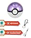 BKING-BOX Pokemon Go Master Ball 12000mAh Power Bank USB Dual Battery Poke Ball Travel Portable Charger with LED Light, Keychain and 2 in 1 Multiple USB Charging Cable for iOS and Android Devices
