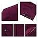 Men's Slim Fit 3 Piece Suit One Button Blazer Tux Vest & Trousers Dark Red