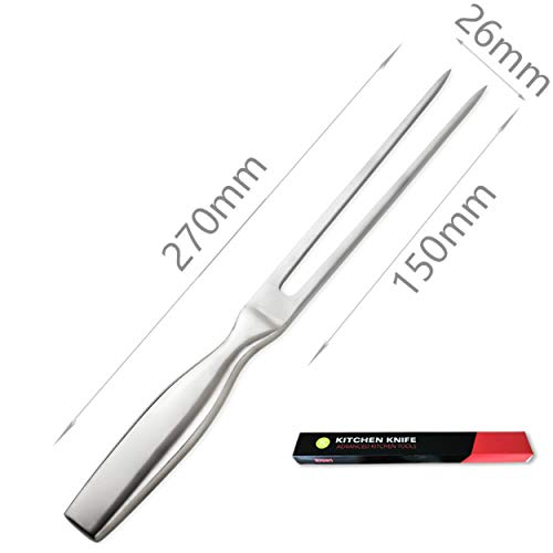 Kakamono Chef pro Stainless Steel Carving Fork Barbecue Fork BBQ Tools Meat Forks 12 Inch (10.5 Inch)