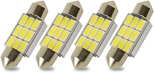 Kashine C5W LED Bulb 36mm Canbus White License Plate Light 5730 9 SMD 5050 Festoon LED Error Free Replacement Car Interior Dome Map Lights Lamps (pack of 4)