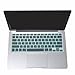 TopCase New Arrival Silicone Keyboard Cover Skin for Macbook Unibody Whtie 13-Inch / Macbook Pro Aluminum Unibody 13, 15, 17-Inch with or without Retina Display / Macbook Air 13-Inch / Old Macbook White 13-Inch / Wireless Keyboard with TopCase Mouse Pad (Metallic Hot Blue/ Turquoise)