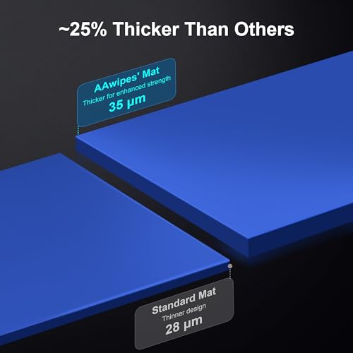 AAwipes Sticky Mat Tacky Pads Adhesive 24" x 36" 5 Packs, 30 Sheets/Packs, 150 Sheets Total Blue Cleanroom Floor Mats Remove Dirt for Laboratory Construction Hospital Shoes