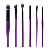 ABASSKY 6PCs Cosmetic Makeup Brush Sets (Black)