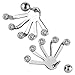 Charisma 2pcs Stainless Steel Hand Scratcher Mens Earrings Cartilage Helix Jewelry 16G Steel