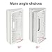 ADJUSTABLE(30 to 55 degree) Angle Mount for Ring Wifi Video Doorbell Original and 2, Homono Angle Adapter/Mounting Plate/Bracket/Wedge Kit(Doorbell NOT included, White)