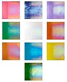 Incredible Iridescents Sampler Pack, Pre-Cut Fusible Glass Shapes, 1