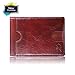 REYLEO Bifold Wallets Front Pocket Minimalist Leather Slim Wallet RFID Blocking Genuine Leather Wallets Card Case with Money Clip Brown