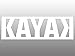 White Vinyl Kayak w Backward K Sticker (no bg Kayaking Kayaker)