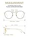 TIJN Women Metal Circle Eyeglasses Fashion Full Rim Round Thin Artist Frame-Henk