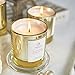 Scented Candle Lily & Lotus & Musk Soy Wax Long Burning (40 hours) Strong Fragrance Aromatherapy Candles for Home Decorative, Stress Relief and Best Gifts with Golden Glass (Blue Lotus)thumb 3