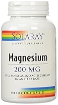 Solaray Magnesium, AAC Supplement, 200 mg, 100 Count