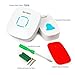 Tektalk Portable Wireless Door Bell Chime and Push Button with 36 Chimes & 4 Volume Levels—White 1 Remote Button and 2 Plug-in Receivers with LED Indicator