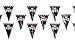 Pirate Banner - Pirate Pennant - 100 ft Jolly Roger Flag - 1 Piece - Pirate Party Decorations - Pirate Decor - Pirate Birthday Party Decorations - Skull Party - Pennants - Hanging Décor