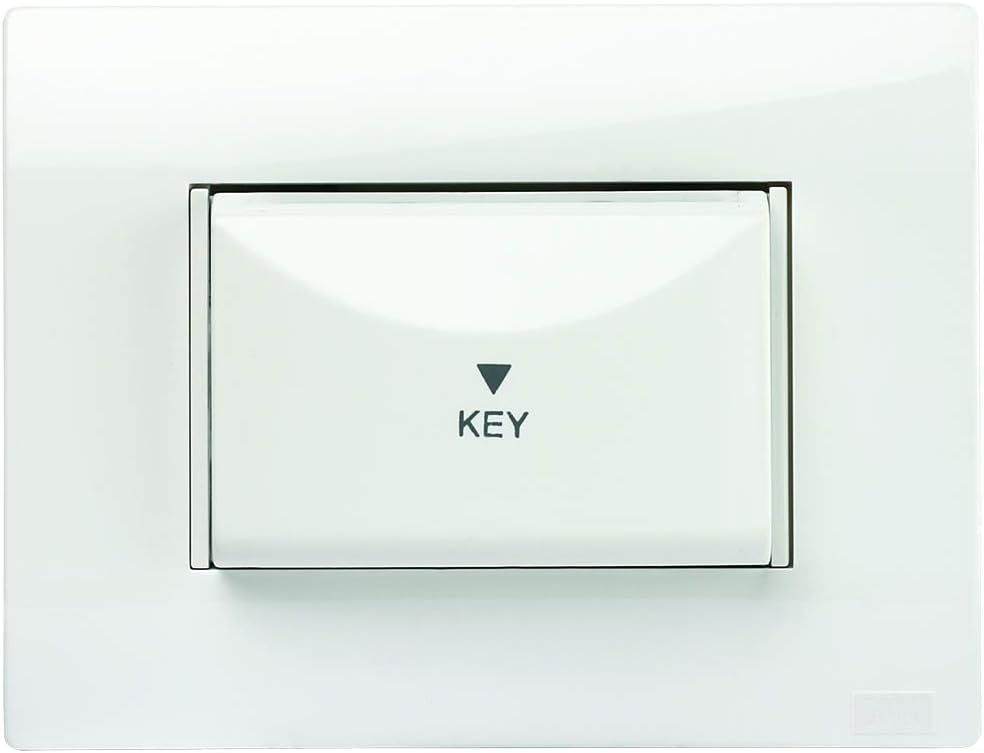 Anchor by Panasonic Roma Plus Modular Polycarbonate 3m Key Card with 3m Cover and Inner Frame (White)