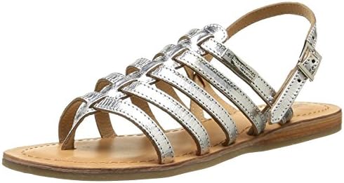 Les Tropeziennes Par M Belarbi Womens Heripo Leather Multi-Strap Toe Post Sandals Grey Size 35