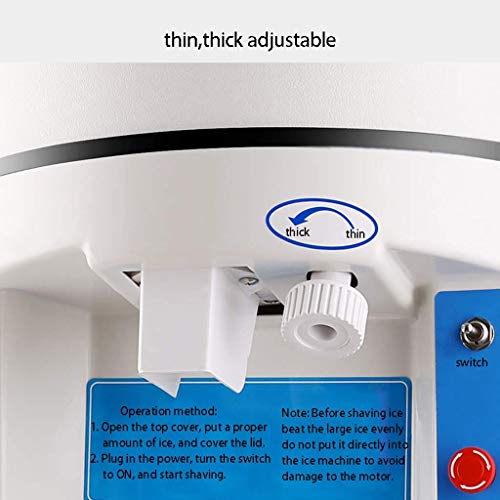 SCSBZ Neue kommerzielle Ice Shaver Schneekegel Maker Ice Shaving Machine Tabletop rasierte Eiscrusher, ideal for Partys… – Bild 8
