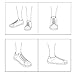 Amityke No Tie Shoelaces 4 pairs For Adults,Kids,Elderly,System With Elastic Shoelaces(White)