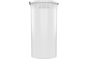 DRAGON CHEWER 13 Dram CR Plastic Packaging Pop Top Containers - Child Resistant Travel Holder Vial Bottles - 315 qty (White)