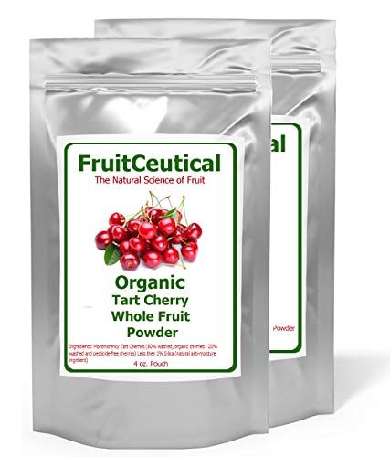 FruitCeuticals Organic Tart Cherry Whole Fruit Powder (Not an Extract) - Satisfaction Guaranteed - 2 Pouches FruitCeuticals Organic Tart Cherry Whole Fruit Powder (Not an Extract) - Satisfaction Guaranteed - 2 Pouches