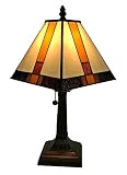 Amora Lighting Tiffany Style AM208TL08 Mission Table Lamp 8 Inches Wide