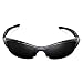 Walleva Polarized Black Replacement Lenses for Oakley Flak Jacket Sunglasses