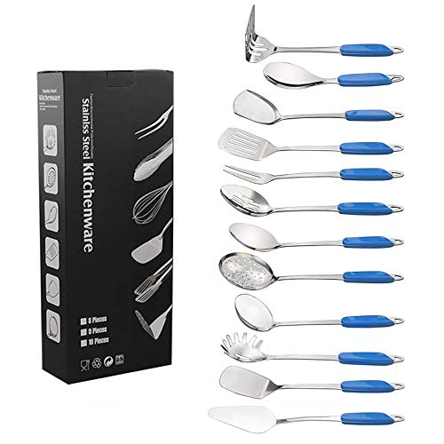 Fiaze Stainless Steel Kitchen Cooking Utensil Set, 12-Piece