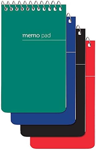 OfficeD Top Bound Memo Books, 3" x 5",College Ruled, Memo Pad, (3 Pack)