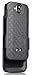 Nakedcellphone Case with Clip Compatible with Kyocera Duraforce Pro Phone, [Black Tread] Slim Ribbed Kickstand Cover and [Rotating/Ratchet] Belt Hip Holster Combo fits E6810, E6820, E6830, E6833