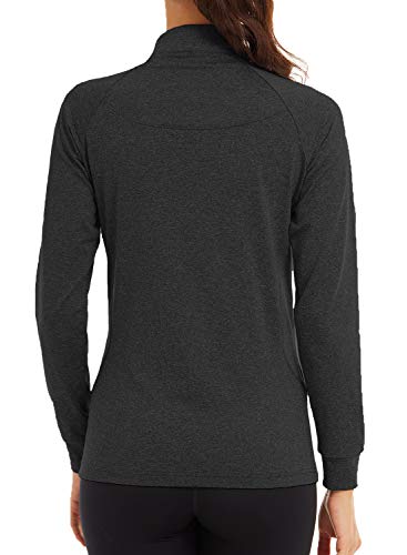 KEFITEVD Vrouwen Lange Mouw Sport Shirts Polyester Outdoor Running Sneldrogende Top Dames Zip up Sport Top Lichtgewicht - Image 5