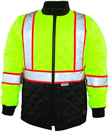 Game Sportswear Hi Vis Quilted Jacket 2X-Large Yellow/Black