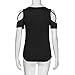 TOPUNDER 2018 Women Summer Blouses Short Sleeve Tops Strappy Cold Shoulder T-Shirt