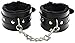 Inspiration Industry Soft Leather Cuffs and Mouth Gag for Male Female Couples (Black)