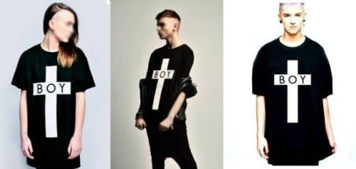 Amazon Boy Londonボーイ ロンドン 半袖 応援グッズ スター周辺シャツ Tスタ Cosc78 L 肩幅44cm 胸囲100cm 着丈70cm ブラック Tシャツ カットソー 通販