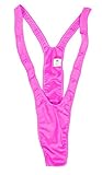 Mankini Thong Swimsuit Costume (Hot Pink)